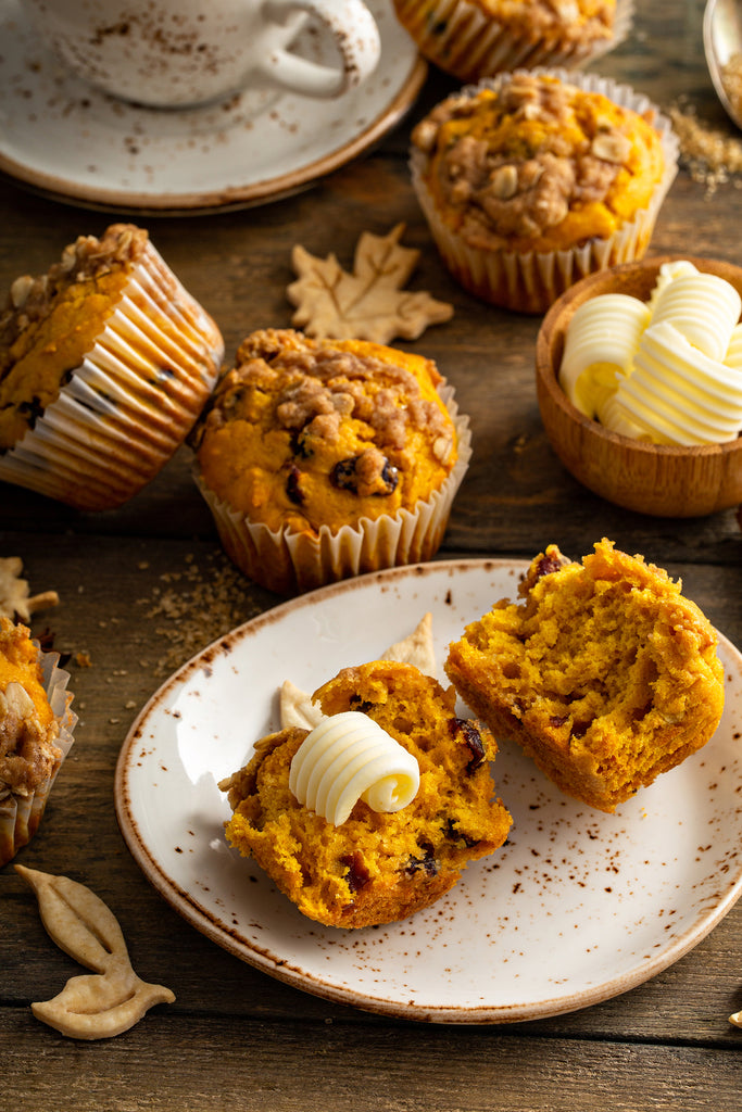 pumplin muffin holiday breakfast rich bakery scene