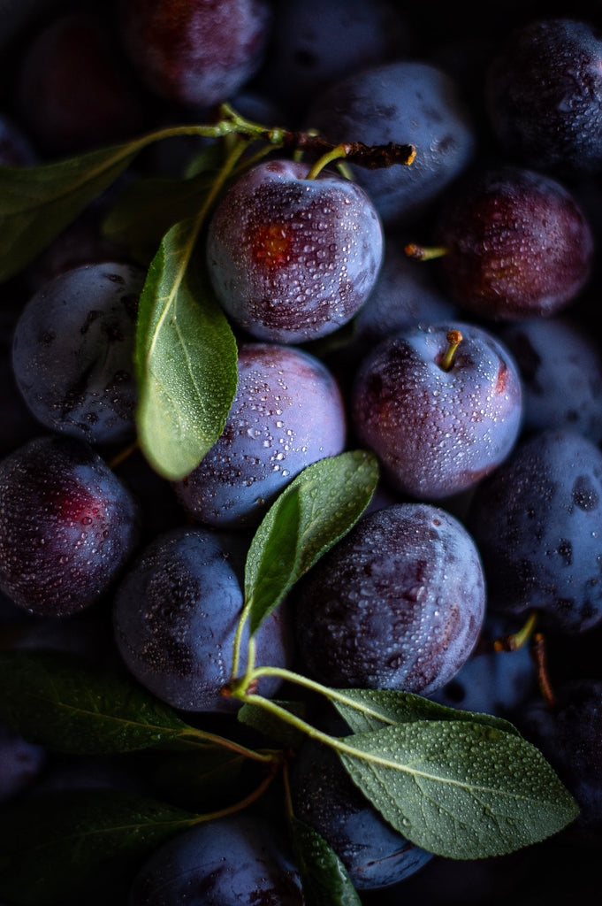 plum dark sweet tangy summer fruit orchard
