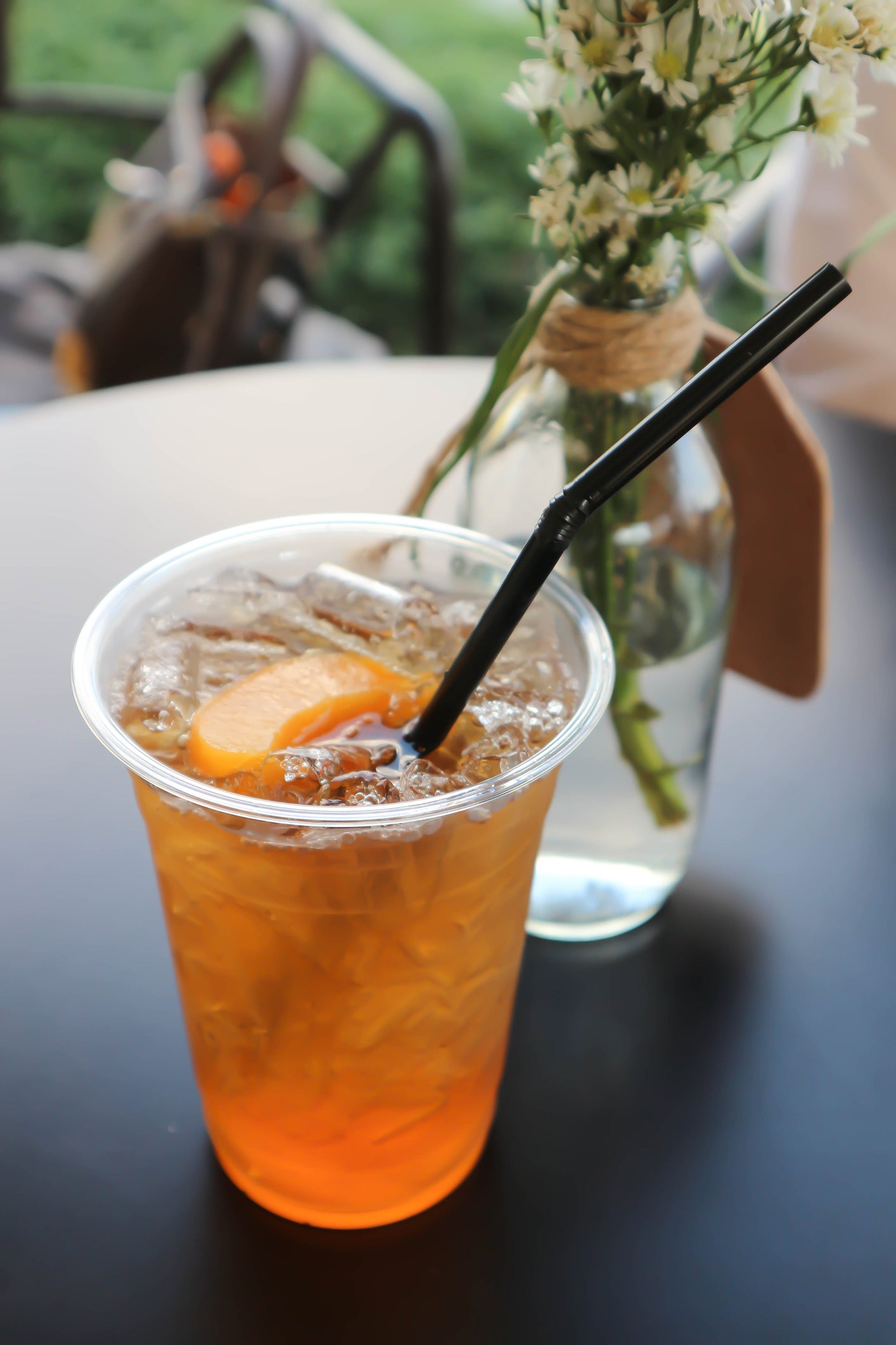 mango peach tea sweet tart summer refreshing