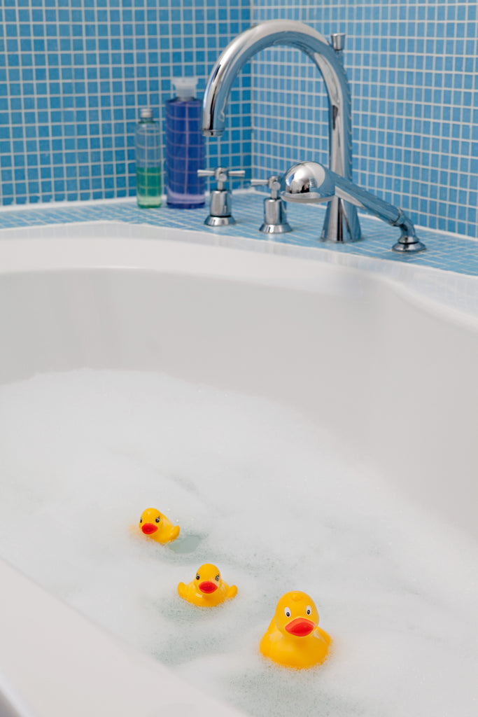 rub a dub dub rubber ducky bath time