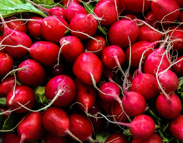 Radish - peppery, mild, crisp